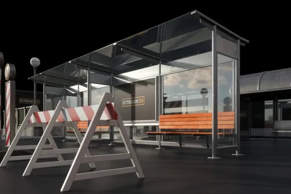 城市街道道具3D/C4D模型