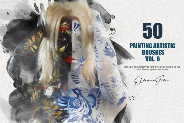 50款绘画艺术画笔PS笔刷