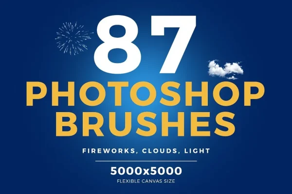 87款烟花 云朵 光线Photoshop笔刷