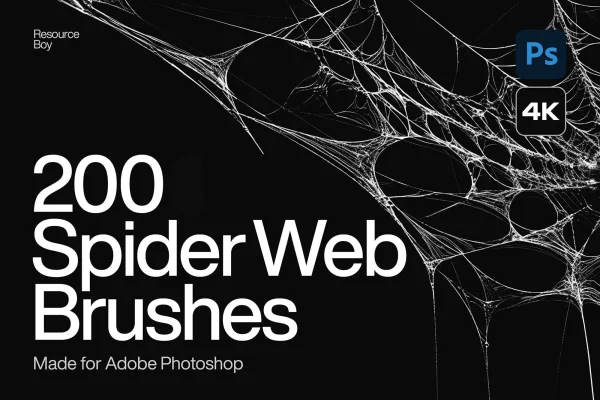 200款蜘蛛网photoshop笔刷