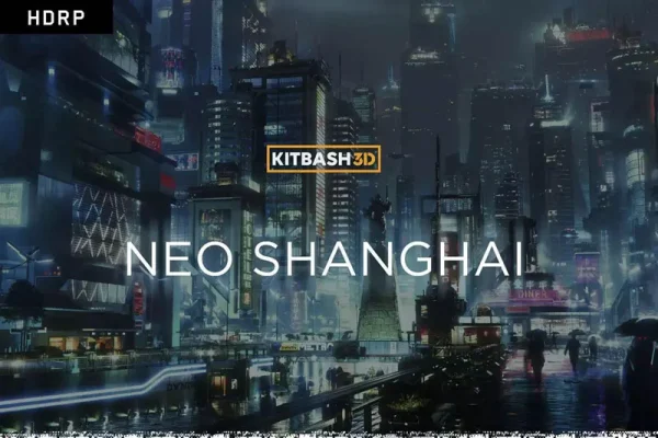 未来科幻城市建筑楼房C4D模型