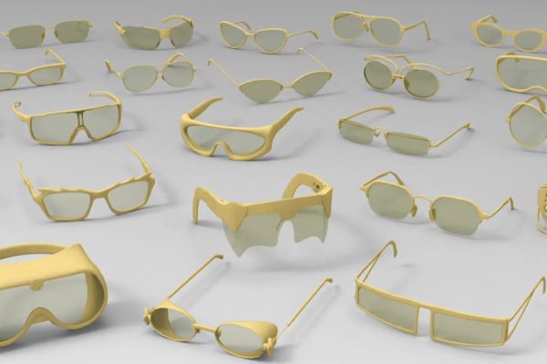 25款太阳镜眼镜墨镜护目镜镜框C4D、BLEND、3D模型
