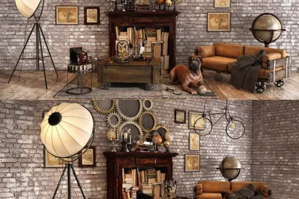 欧式阁楼复古装饰品3D模型