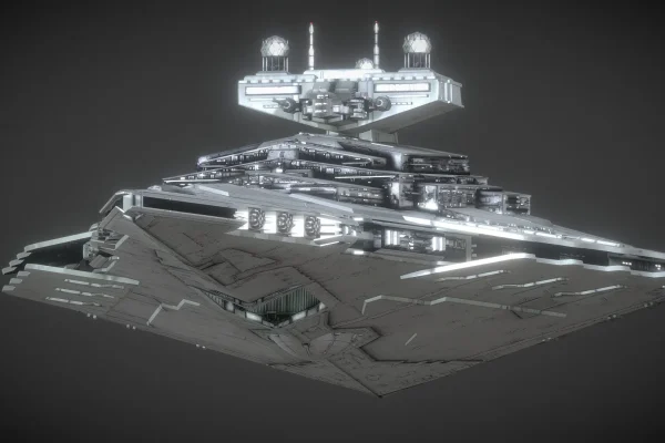 胜利级I型歼星舰宇宙飞船3D模型