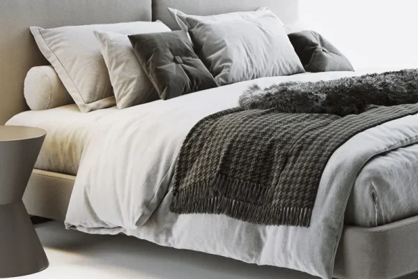 Minotti Tatlin Cover Bed双人床3D模型