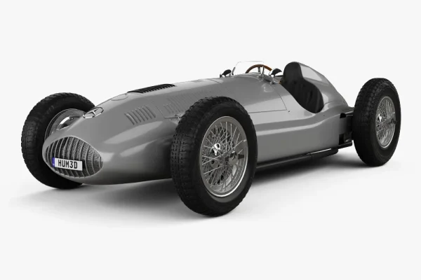 Mercedes-Benz W165 1939梅赛德斯奔驰银箭赛车3D模型