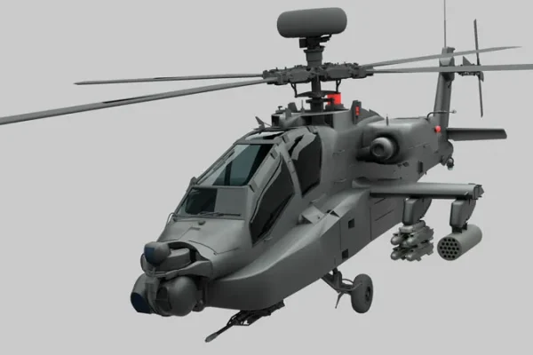 AH-64DE阿帕奇攻击直升机3D模型