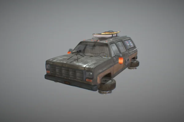 赛博朋克汽车 – 卡车3D模型