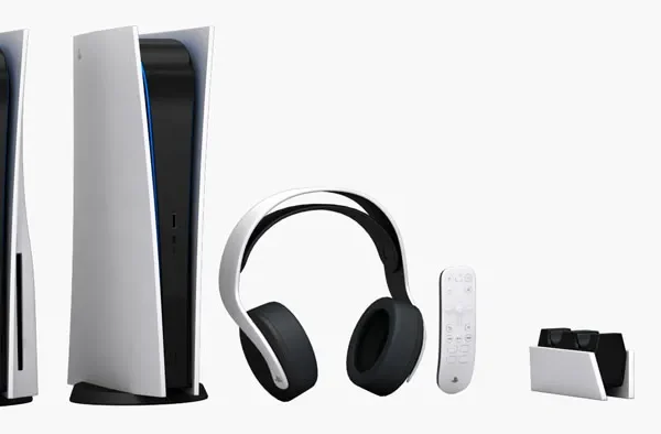 PlayStation 5 (PS5)SONY游戏主机耳机手柄3D模型