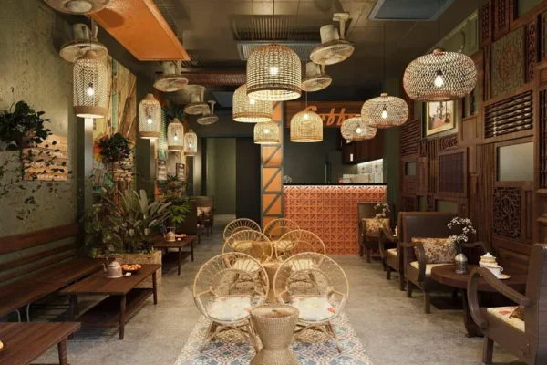现代咖啡店咖啡馆室内场景3D模型By HuyDam