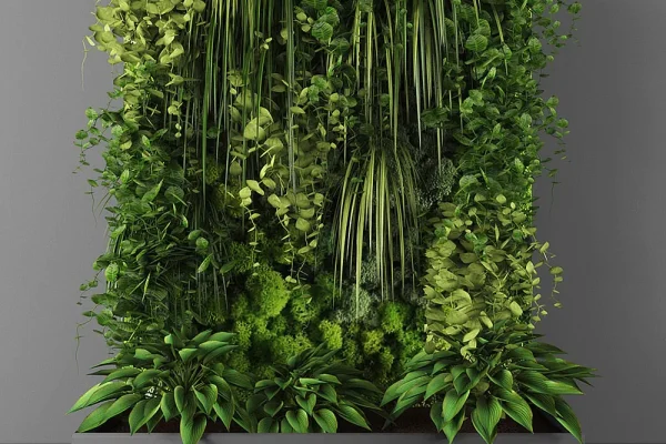垂直花园绿色植物3D模型