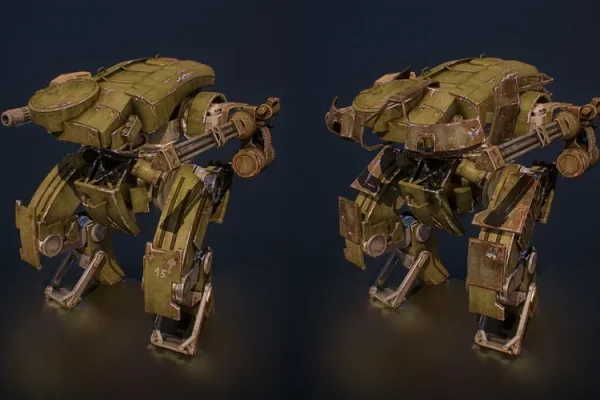 Light Mech轻型乐高机甲机器人3D模型
