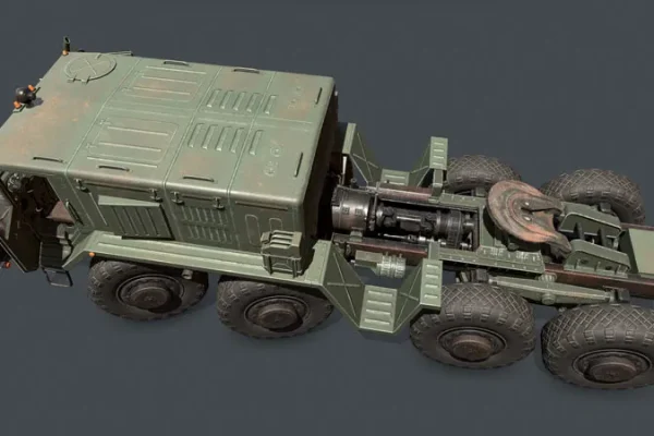 MAZ-537重型牵引车3D模型