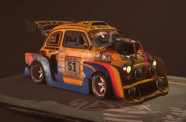 Fiat 500 – Dakar Raid汽车3D模型