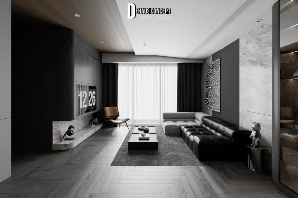 现代客厅室内场景3D模型by Trung Hau Tran